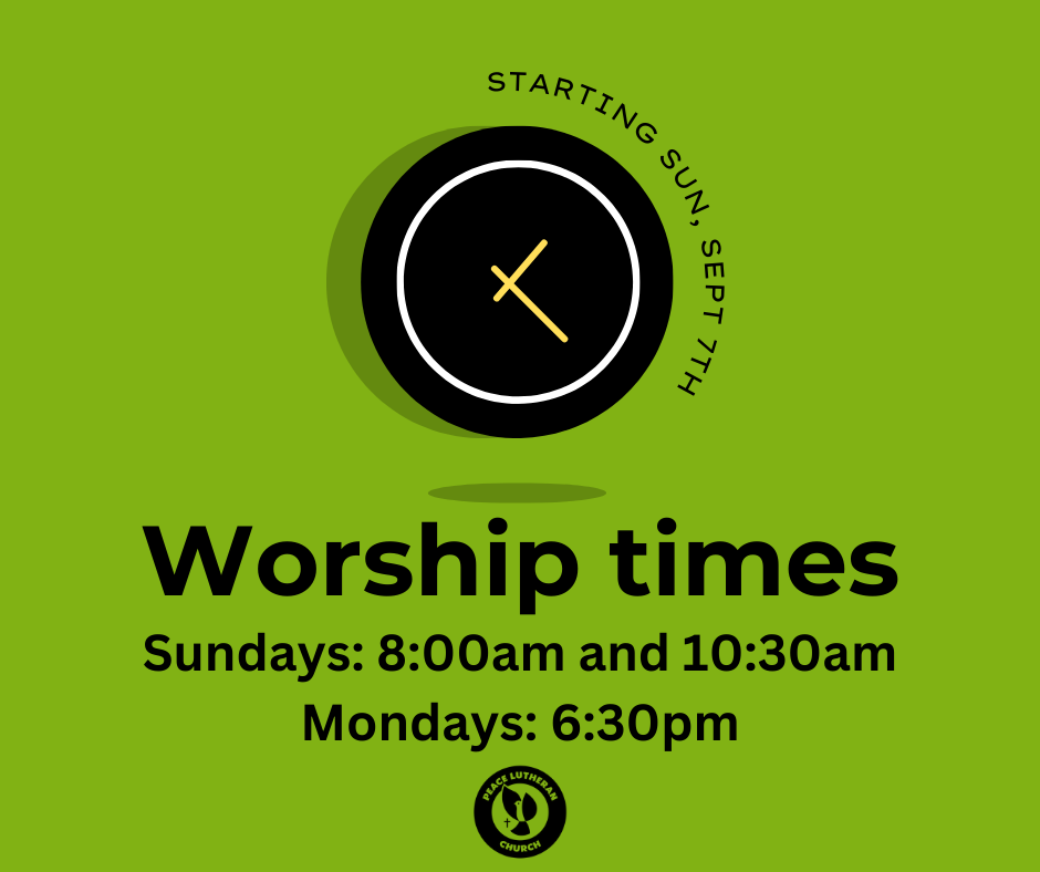 Fall Worship Times