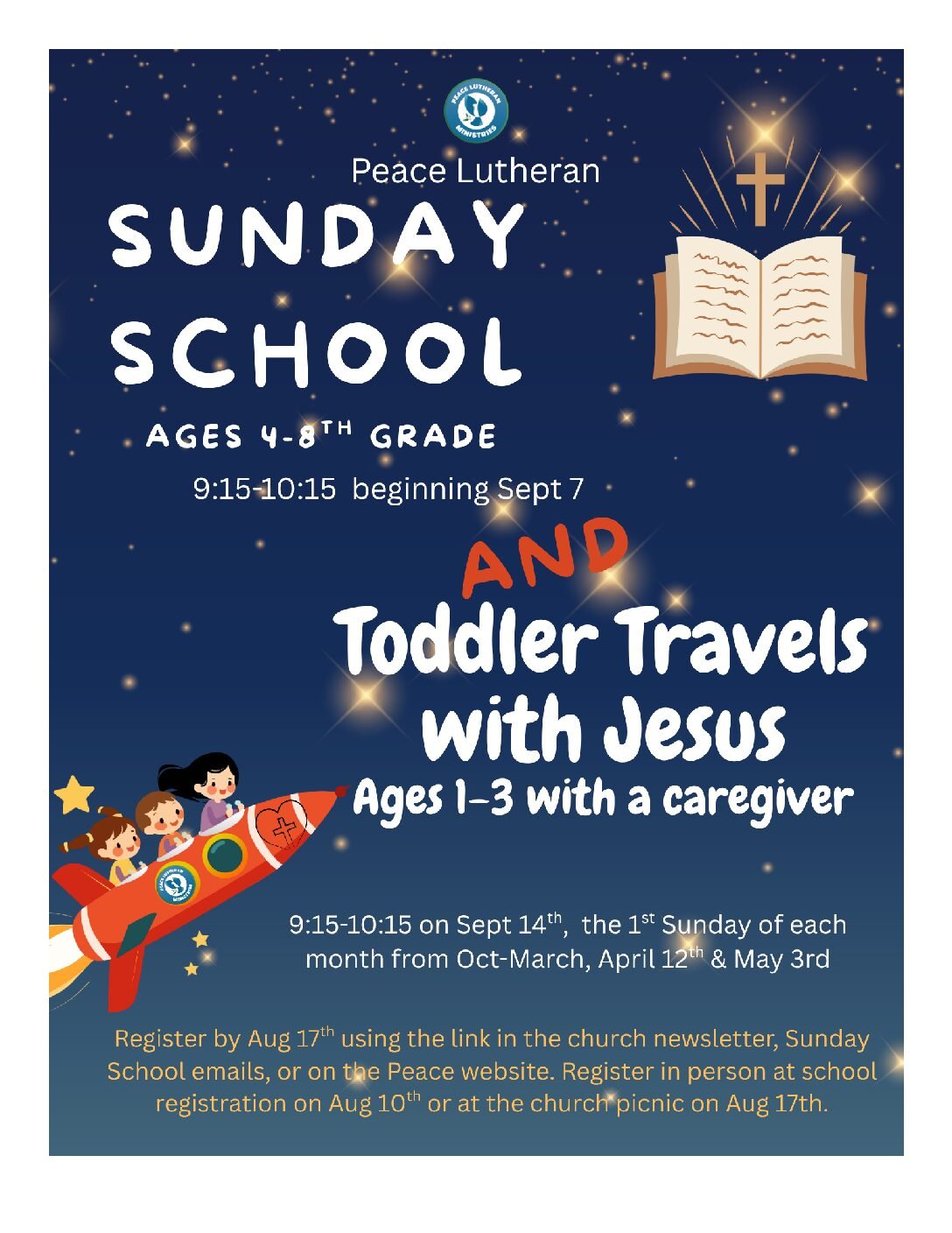 Sunday School and Toddler Travels