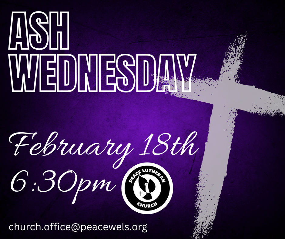 Ash Wednesday – February 18, 2026