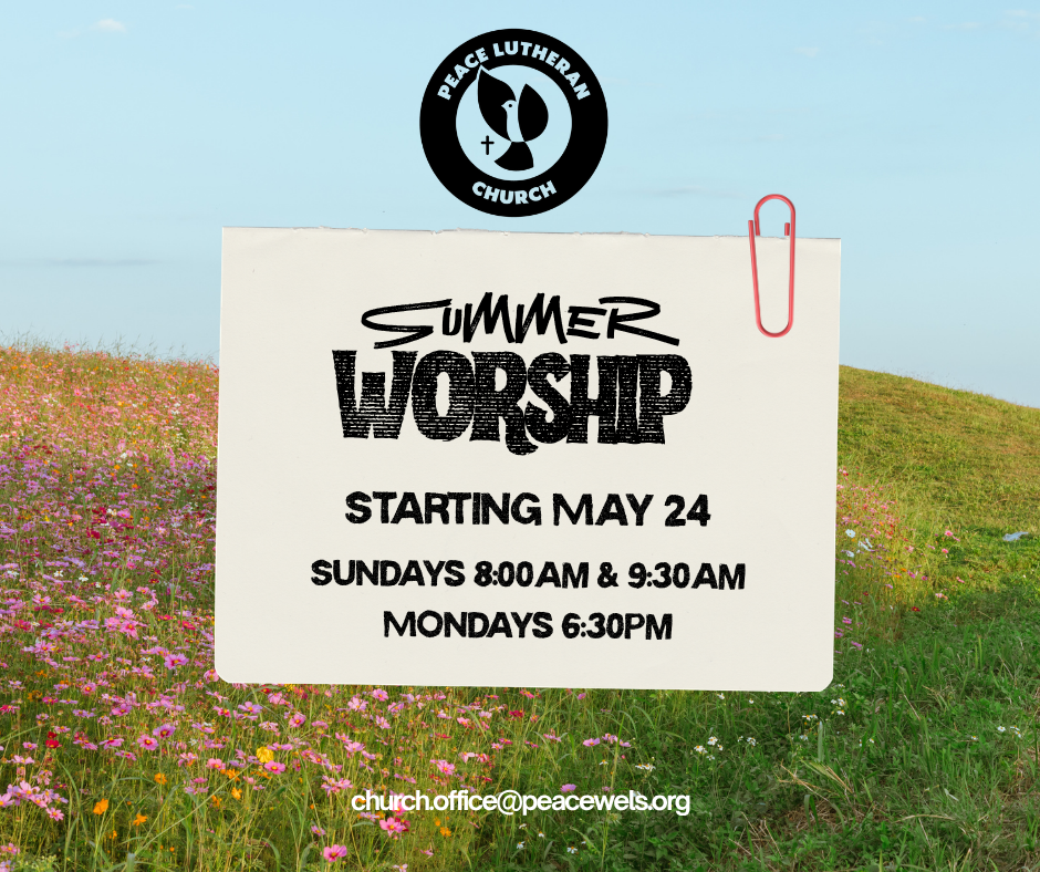 Summer Worship Hours