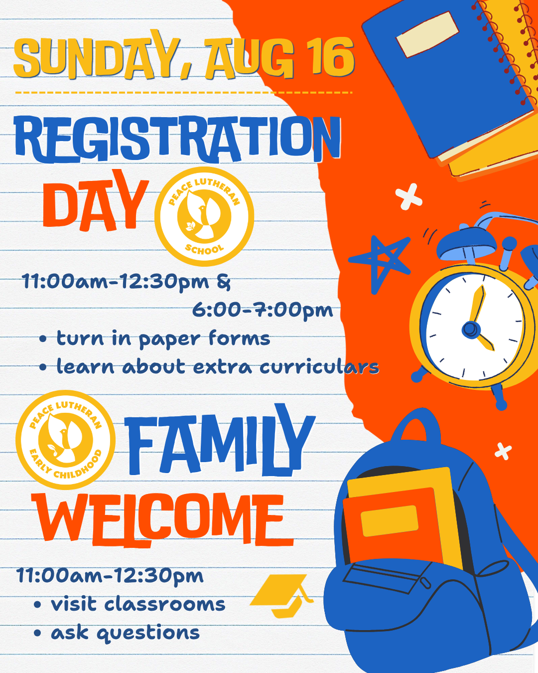 Registration Day / Family Welcome Day