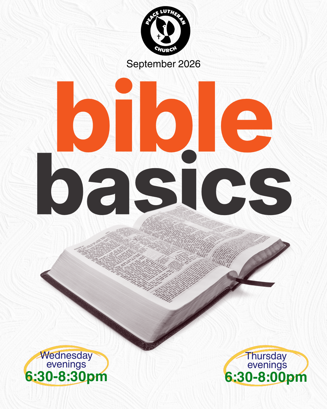 Bible Basics Classes